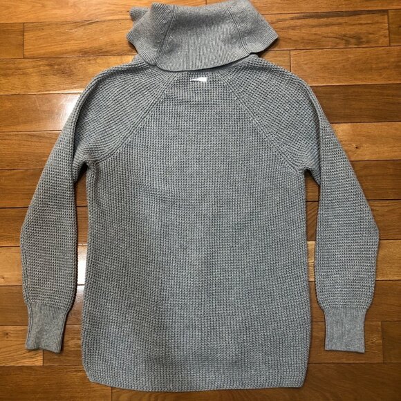 Michael Kors Long Sleeve Cowl Neck Gray Knit Sweater Size S - Picture 4 of 7